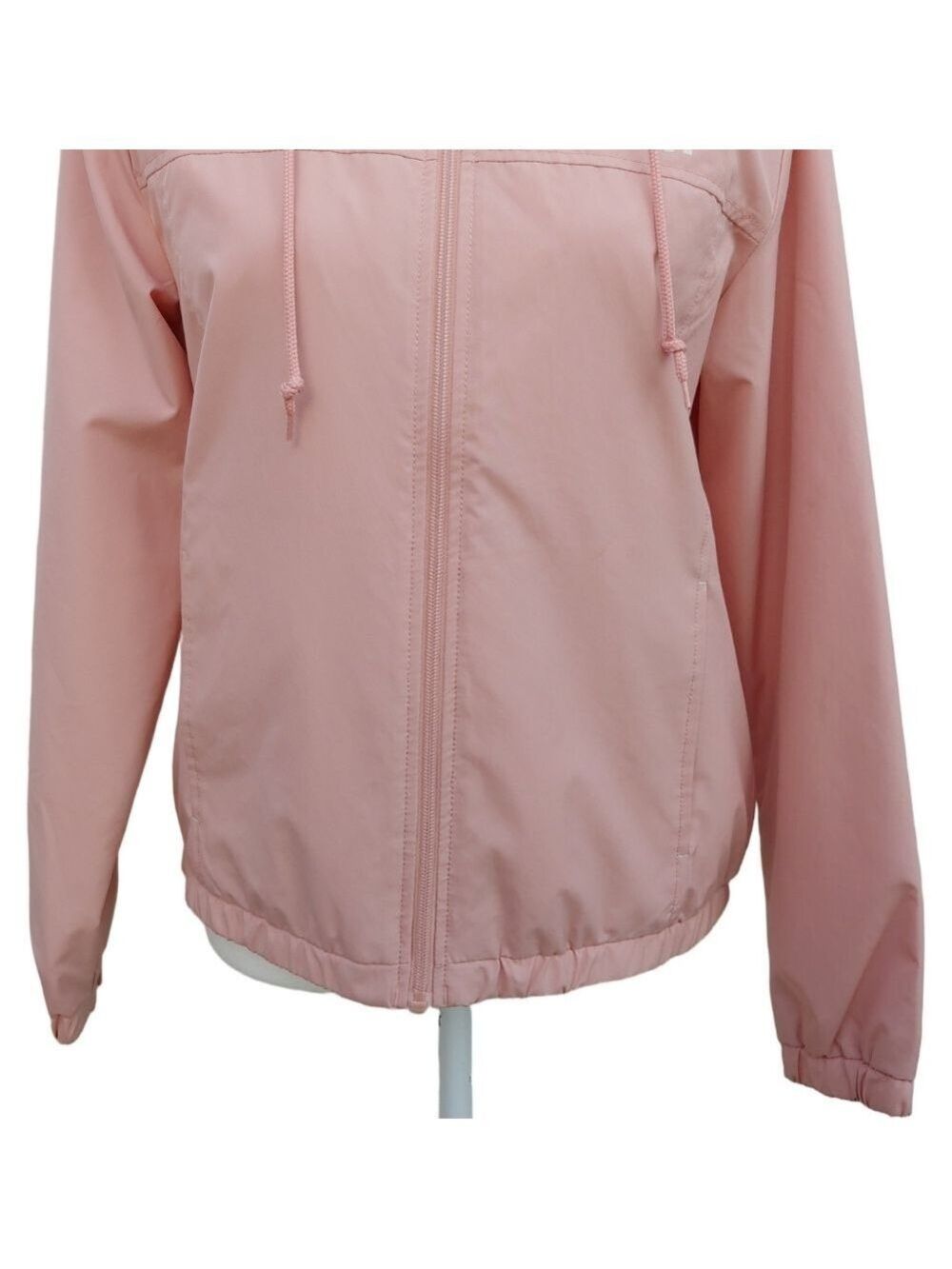 Vans Light Pink Zip-Up Hooded Windbreaker Jacket in Women's XS - Picture 14 of 17
